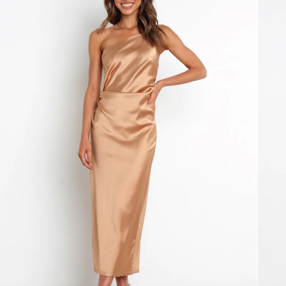 Petal + Pup Luella Dress in Gold NWT